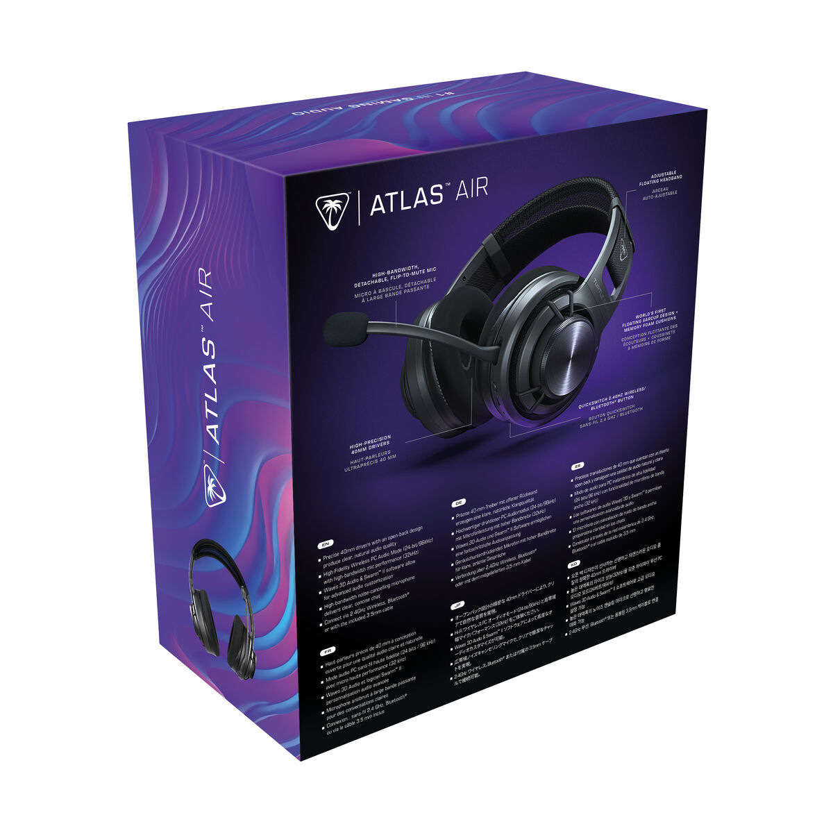 Hoofdtelefoon met microfoon Turtle Beach Atlas Air Zwart